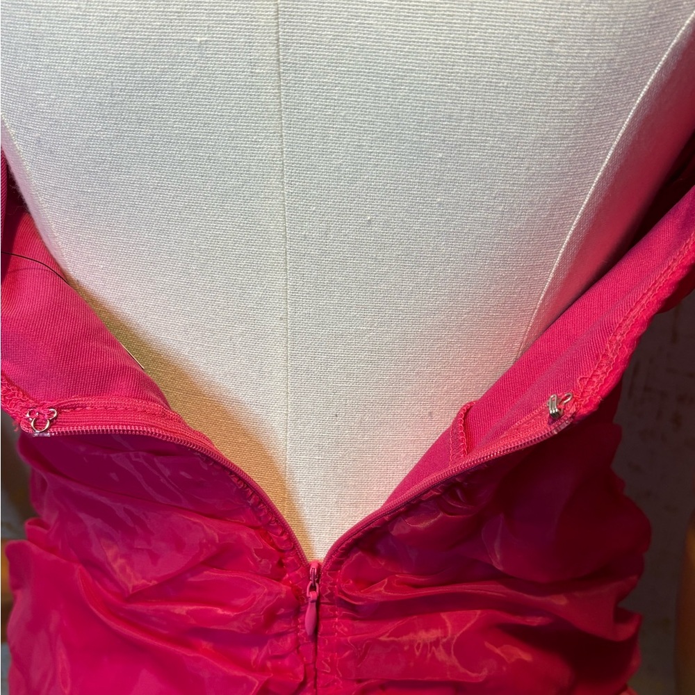 Fashion Nova Fuchsia Ruffle Mini Dress - Picture 5 of 7